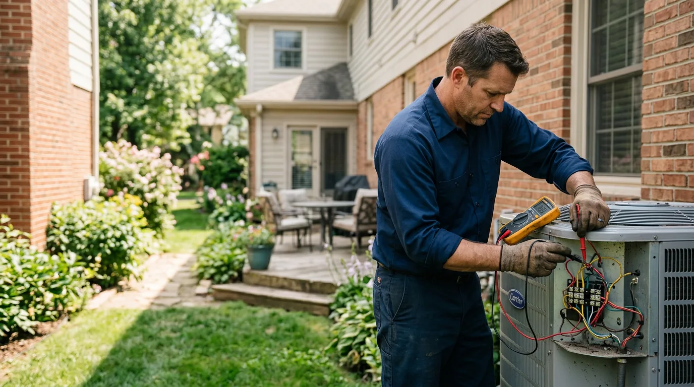 HVAC technician working near Woodbury, NJ